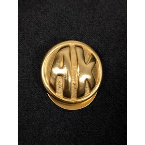 Vintage Anne Klein Gold Tone Scarf Clip Dress Clip Designer Accessory